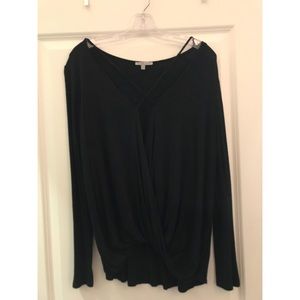Long sleeve black top